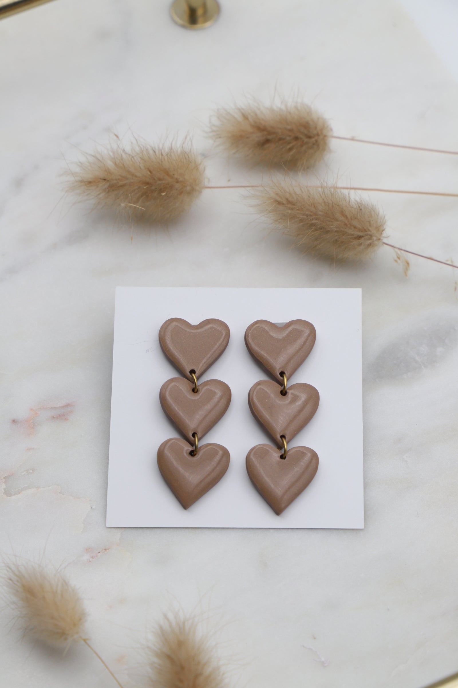 BOUCLES D’OREILLES VALENTINE BEIGES