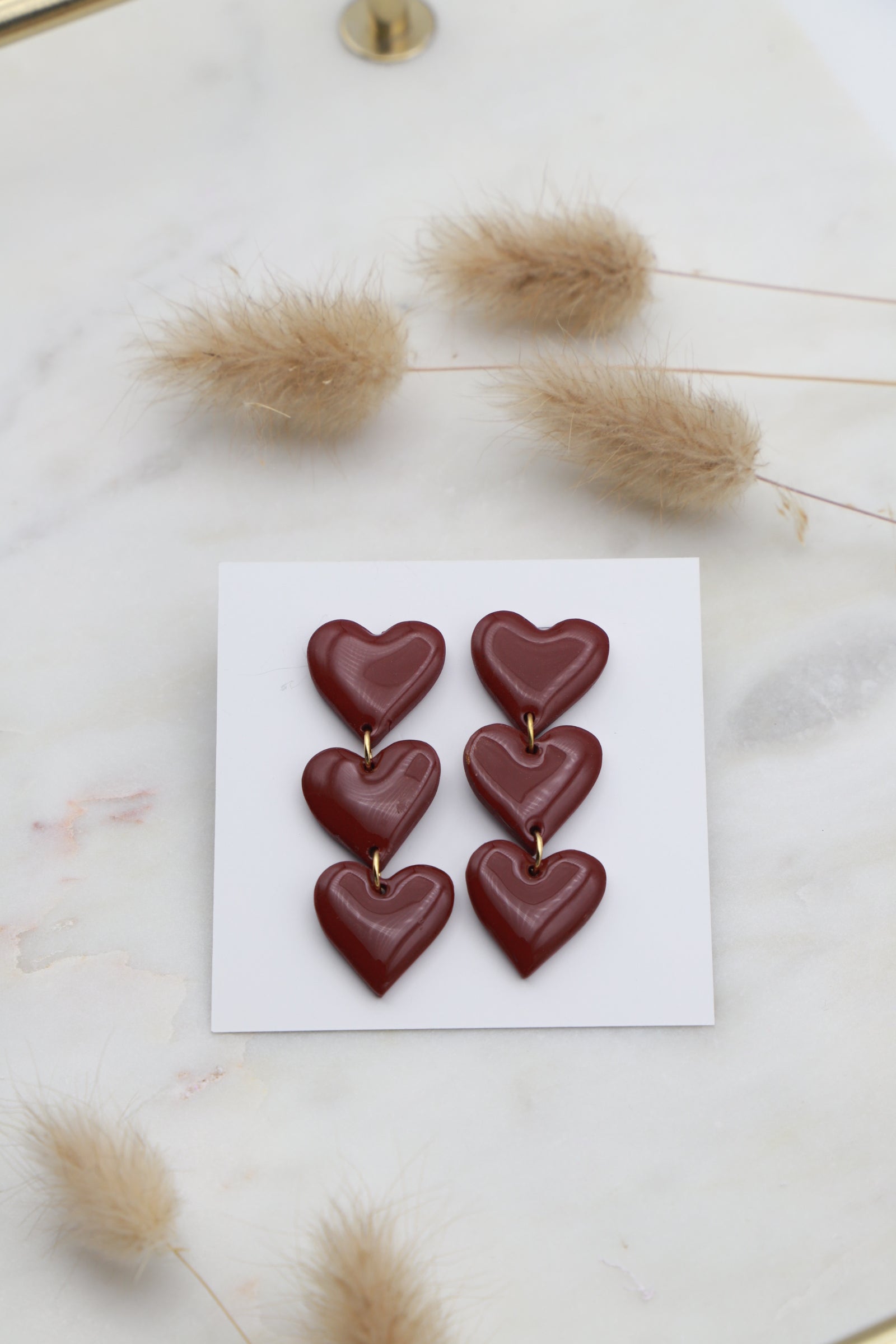 BOUCLES D’OREILLES VALENTINE ROUGES