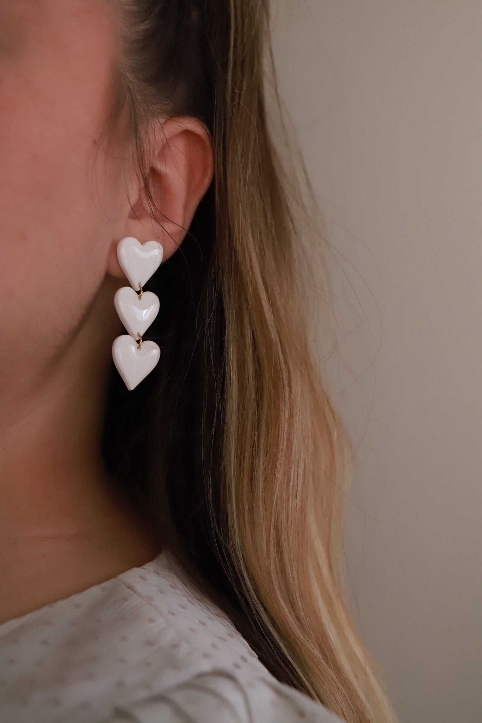 BOUCLES D’OREILLES VALENTINE BLANCHES